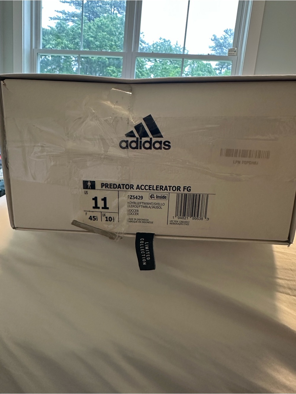 adidas Predator Accelerator FG Soccer Cleats - blue